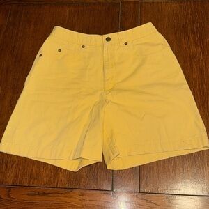 Talbots yellow cotton 5 inch shorts size 6